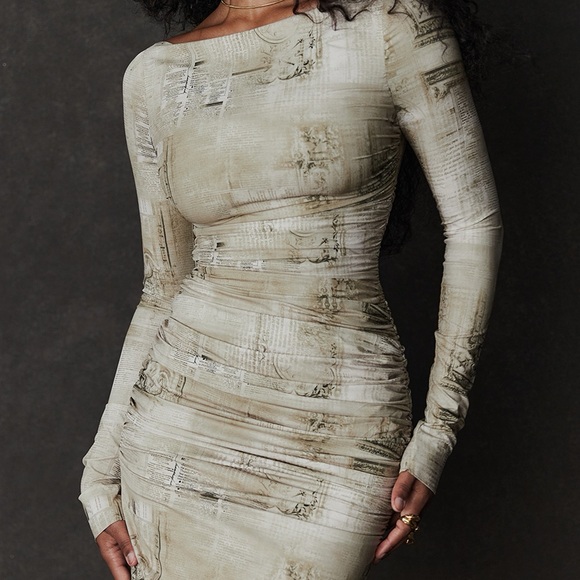 House of CB Dresses & Skirts - House of CB Lanetta - Pale Sage Print Maxi Dress